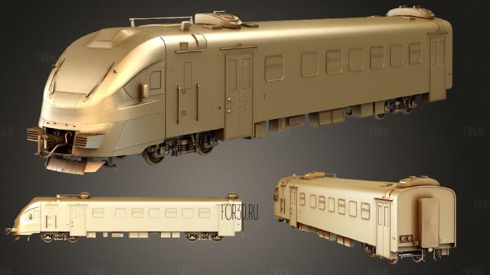 Electric train EP2D stl model for CNC